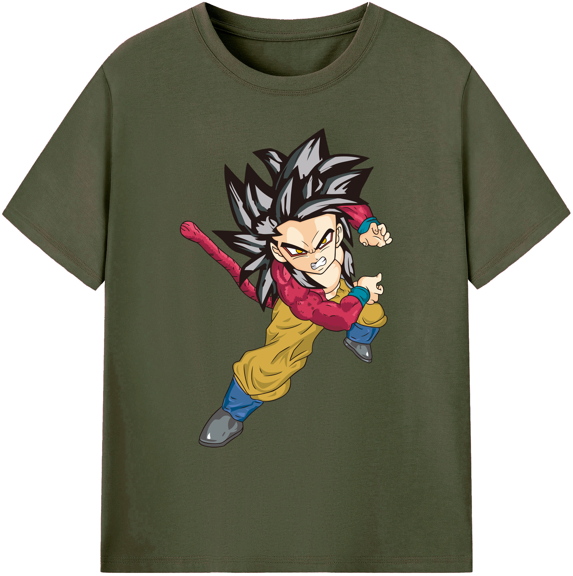 （画像用） ドラゴンボール 孫悟空（そん ごくう）Son Goku カカロット DRAGON BALL Kakarotto 綿100％ メンズ半袖Tシャツ｜肌触りやわらか＆通気性